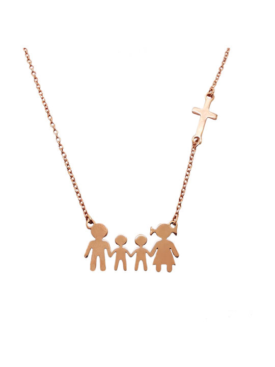Aris Dentopoulos Schmuck Halskette aus Rosa Vergoldetem Silber Aris Dentopoulos Schmuck Halskette aus Rosa Vergoldetem Silber