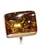 Natural Green Amber Ring Size 14.5