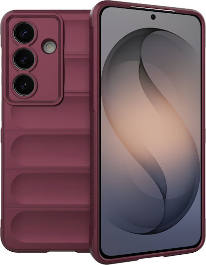 Techsuit Magic Umschlag Rückseite Silikon Burgundisch (Galaxy S26)