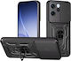 Techsuit Metallische Rückseitencover Schwarz für Oppo Reno15 F, Oppo Reno15 Fs 5G
