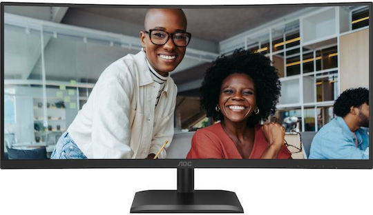 AOC CU34E4CV Ultrawide VA HDR Curved Monitor 34" QHD 3440x1440 με Χρόνο Απόκρισης 4ms GTG