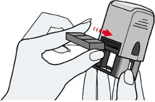 Trodat Self-Inking Date Stamp in Greek Language with Black Ink