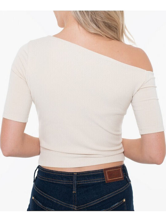 Guess Women's Blouse with One Shoulder White
