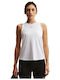 One Classic Damen Crop Top Ärmellos Weiß