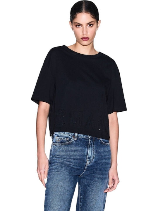 Armani Exchange T-Shirt Μαύρο