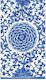 Χαρτοπετσέτες Guest Indigo Garden Blue White 10.8x19.8cm Caspari 15 Tεμάχια