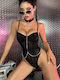 Bodysuituri Sexy Lingerie Cu Lanț Negru
