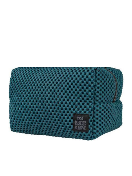Toiletry Bag Waterproof Large Petrol Shaka Bleecker & Love 21x14x15 Cm