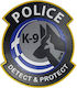 Police K-9 Detect & Protect Σήμα Pvc Πολύχρωμο