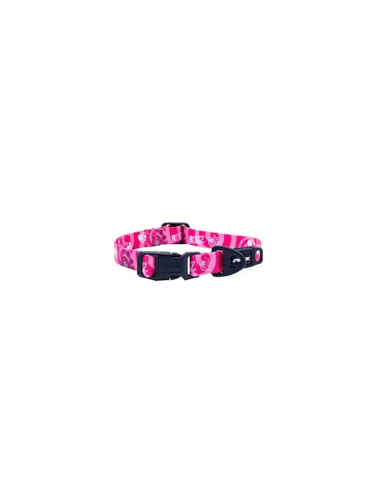 Περιλαίμιο Σκύλου Rogz Fusion Classic Pink Paw Ροζ Medium