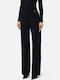 Damen Stoff Hose Schwarz
