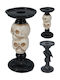 JK Home Decoration Candle Holder in Black Color 9x18cm 1pcs