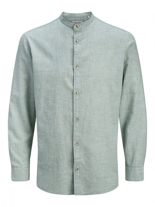 Jack & Jones Langärmlig Leinen Hemd Granite Green