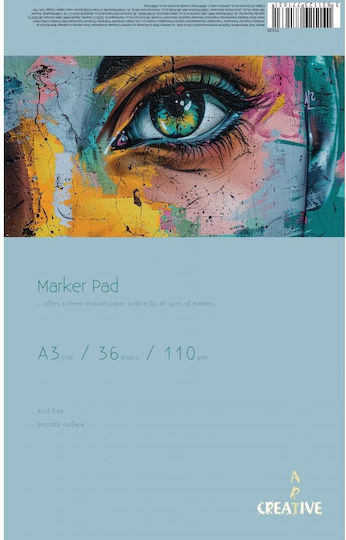 Μπλοκ Acrylic Marker Creative A3 36φυλ 110gr