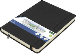 Sketchbook A5 Black 140gr 160 Pages Elastic Har...