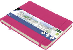 Sketchbook A5 Landscape Hot Pink 140gr 160 Page...