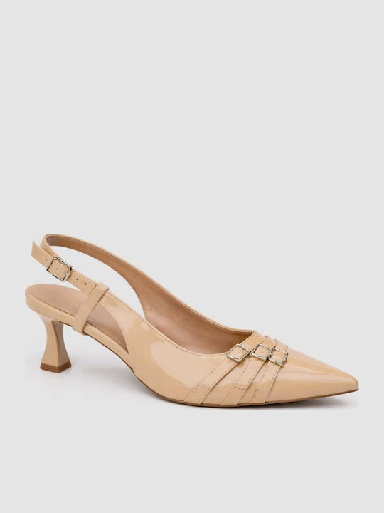 Pumps mit Riemchen & mittelhoher Absatz Rosa