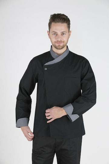 All Collections Haina Bucătar 100% Bumbac Negru cu Mânecă lungă