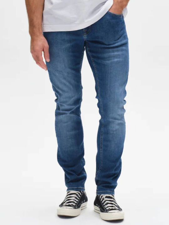 Pantaloni Jeans pentru Bărbați Albastru mediu