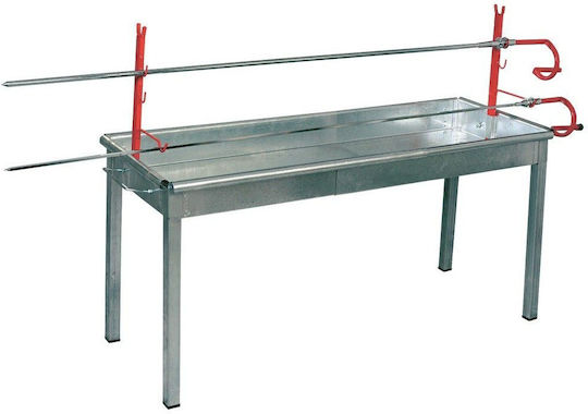 Holzkohlegrill für Lamm 53cmx147cm