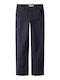 Kids' Chino Fabric Pants Navy Blue
