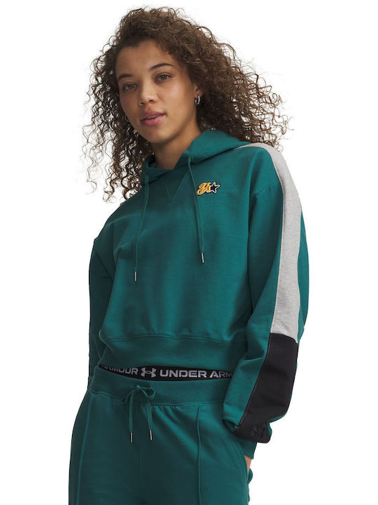 Terry Women's Sweatshirt Hooded Green