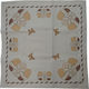 Easter Printed Tablecloth 90x90cm Etamine Knossos Sunbeam Beige Gold Pero 04-20