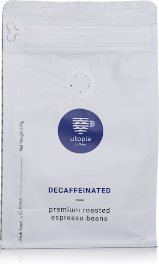 Utopia Καφές Espresso Decaffeine σε Κόκκους 250gr
