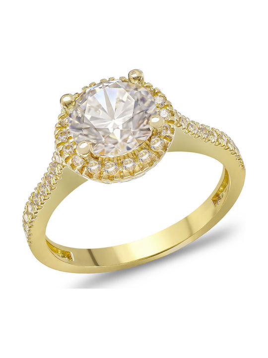 Kiriakos Gofas Single Stone from Gold 14K