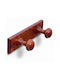 Brinox Wooden Wall Hanger 2 Hooks Bronze B30300Z