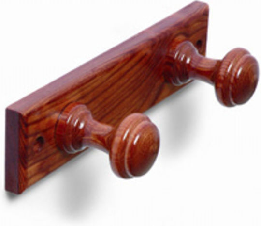 Brinox Wooden Wall Hanger 2 Hooks