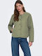 Langes Damen Jacke Für Winter Grün
