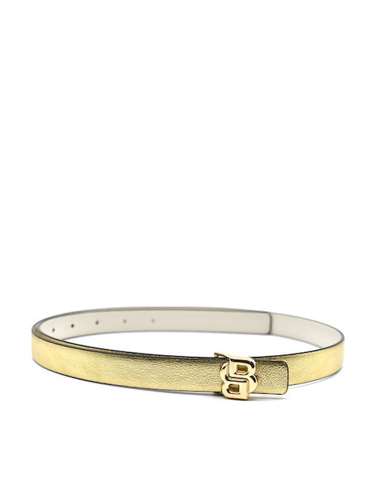 Boss B Icon Leather Women's Belt Gold