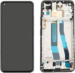 Οθόνη με Πλαίσιο για Xiaomi 11 Lite NE 5G, Mi 11 Lite 4G/5G (Μαύρο)