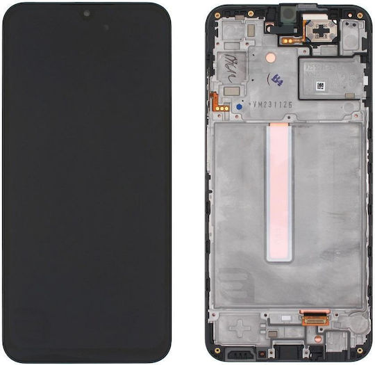 Samsung Screen with Touch Mechanism and Frame for Samsung A25 5G (Black)