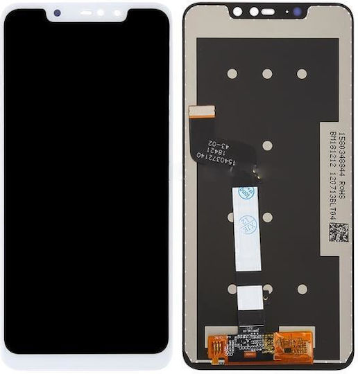 Οθόνη mit Touch-Mechanismus für Xiaomi Redmi Note 6 Pro (Weiß)