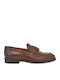 Leder Herren Mokassins in Tabac Braun Farbe