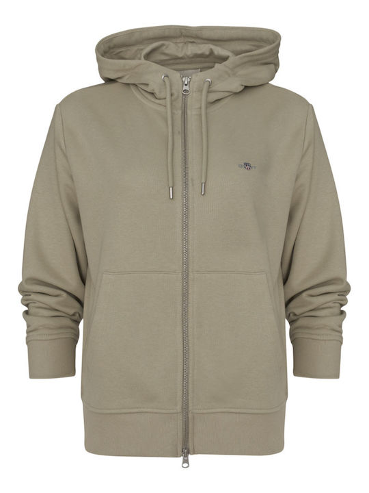 Gant Damen Sweatshirtjacke Olive