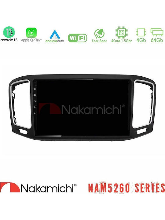 Nakamichi Nam5260 Series 4core Android13 4+64gb Vw Sharan 2010-2015 Navigation Multimedia Tablet 9" Carplay + & Android Auto