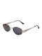 AV Sunglasses Gigi Unisex Sunglasses with Black Metal Frame and Black Lens