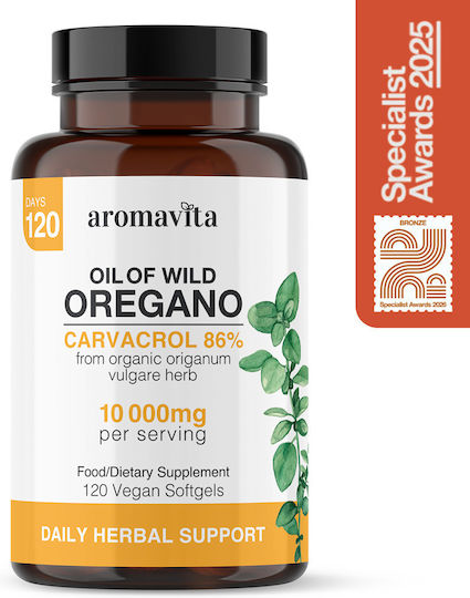 Aromavita Ulei Sălbatic De Oregano 10000mg 120 Capsule