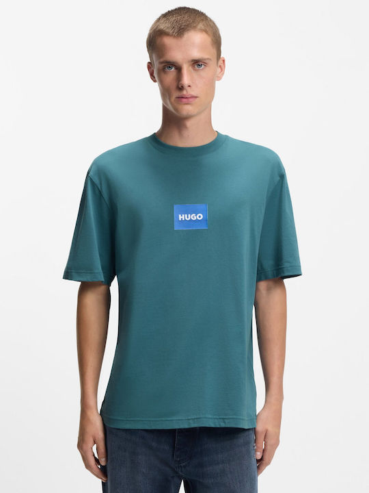 Hugo Herrenblusen T-Shirts Petrol