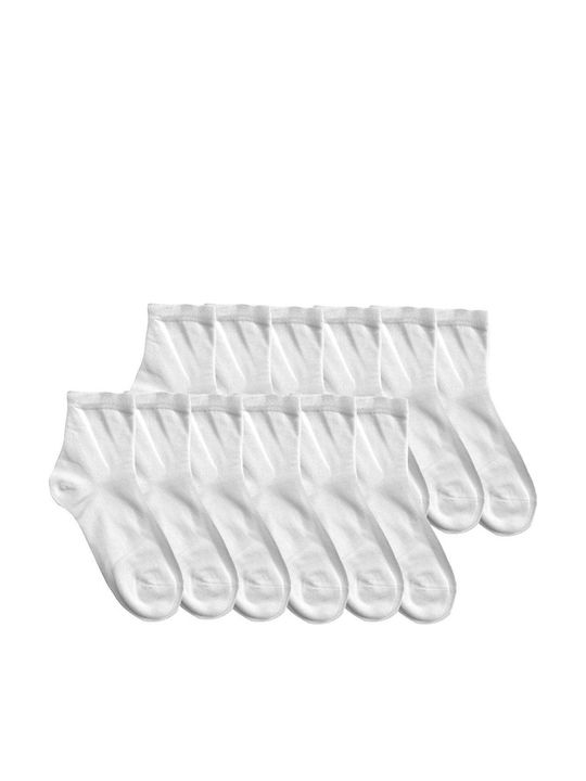 Ansin Men's Socks White 12Pack