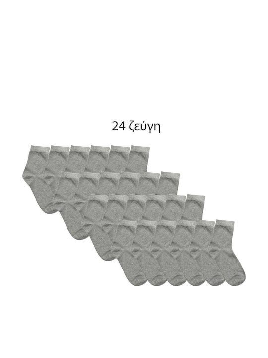 Ansin Ανδρικές Κάλτσες Γκρι 24Pack