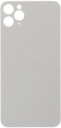 Apple Iphone 11 Pro Battery Cover Large Hole White Oem Logo Apple Iphone 11 Pro Battery Cover Large Hole White Oem Logo