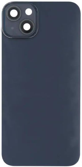 Apple iPhone 14 Plus Akkuabdeckung Mit Großem Loch + Linse + Magsafe Schwarz Oem Logo