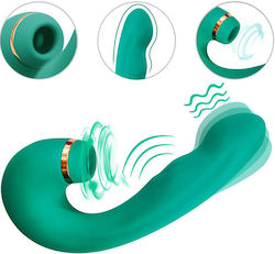 Smd Ecstasy Emerald Pulse 3-in-1 Suction Clitoral & G-spot Vibrator Δονητής Αναρρόφησης Κλειτορίδας & G-spot 10 Modes Green Smd Ecstasy Emerald Pulse 3-in-1 Suction Clitoral & G-spot Vibrator Δονητής Αναρρόφησης Κλειτορίδας & G-spot 10 Modes Green
