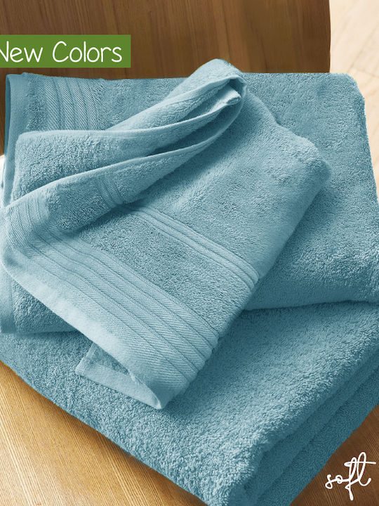 Cosy Life Bath Towels Set 3 pcs Soft Line Light...
