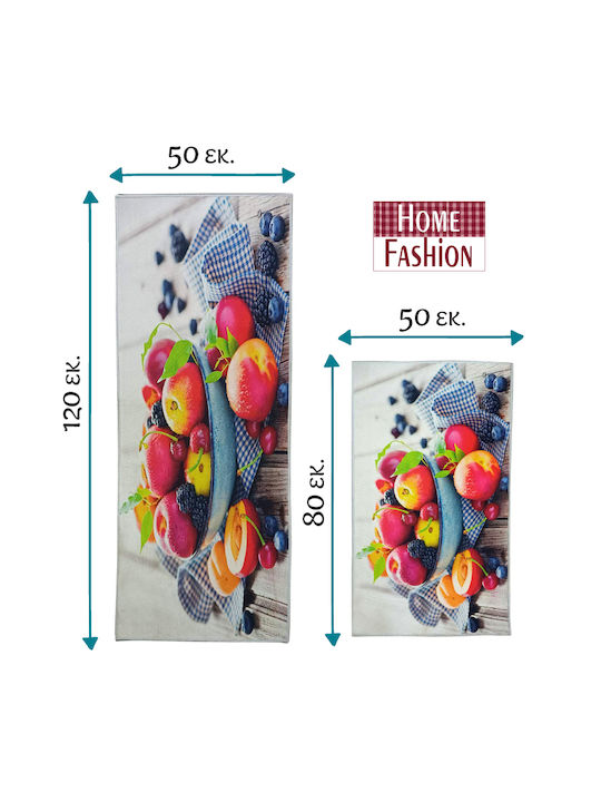Go Smart Home Χαλάκι Κουζίνας Διάδρομος 50x120cm 34.00085 Fruits