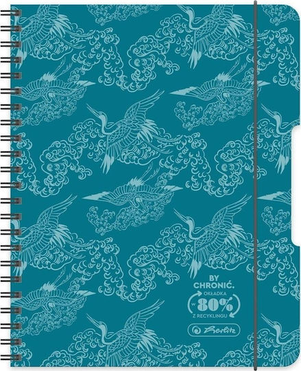 Herlitz Spiral Caiete Cu dungi A4 80 de Foi 2buc